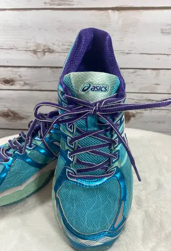 ASICS Women's Gel Evate 3 T566N Low Top Lace Up Sneakers Size 7.5 Blue Purple