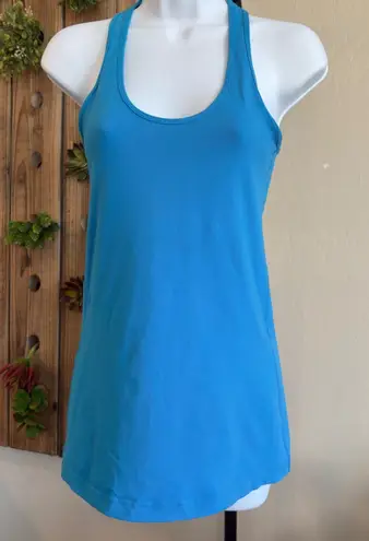 Lululemon ‎ Cool Racerback Tank Everlux Turquoise Size 2/4 Workout Yoga Workout