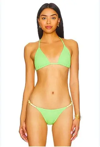 NWT VIX beaded bikini set Green Size L