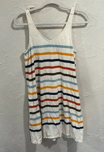 Faherty Florence Dress Toto Multi Stripe Size XS