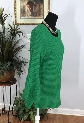 Melissa Paige Women Sweater LG Long Bell Sleeve Pullover Knit Lagenlook Maximali