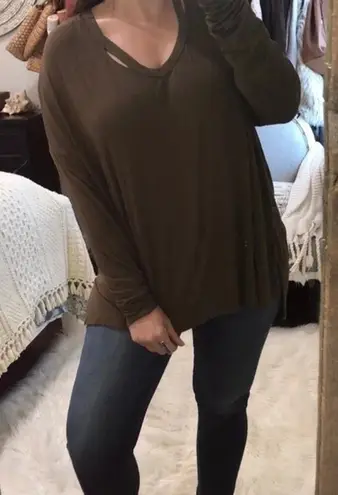 Coco + Carmen new with tags olive green XXL long sleeve top