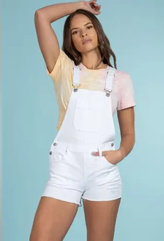 Ymi ๐ธ(3/$20) distressed white overall shorts