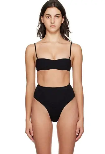 MUGLER Corset Bikini Top in Black 38 New Womens Swim Suit Travel Bag Size undefined