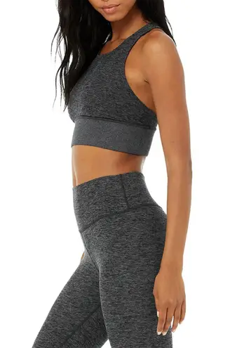 Alo Yoga Alosoft Serenity Bra Dark Heather Grey S