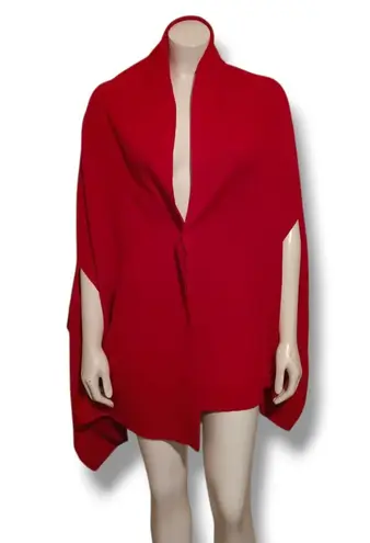 Chicos Reversible Travel Wrap-One Size-4 Way Wear-Lightweight-Red-Burgundy-NEW