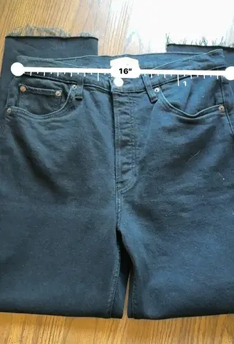 RE/DONE Levi’s Black 70's Stove Pipe Jeans size 30