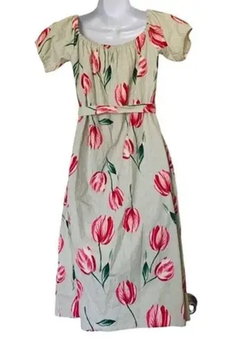 L'Academie X Revolve The Callao Midi Dress Mint Tulip Floral size S