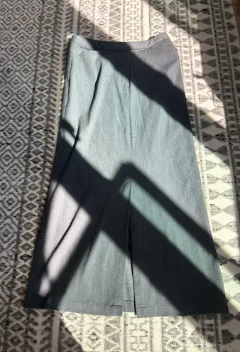 Tangents Long Business Grey Skirt