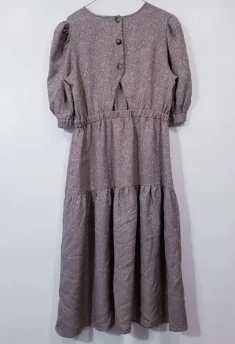 Current Air Puff Sleeves Midi Dress Midi Dress