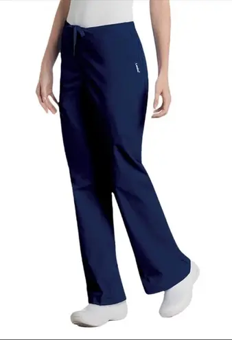 LANDAU Classic Relaxed Fit Scrub Pants 8335 Blue Size undefined