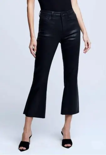 L'Agence L’agence Kendra high rise coated jeans raw hem