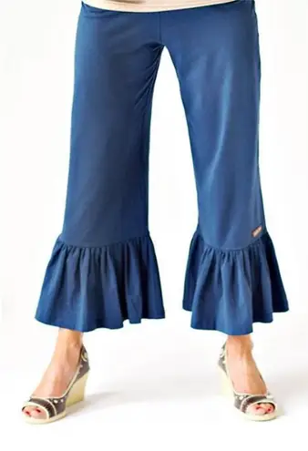 Matilda Jane Blue Big Ruffle Pants Sz.S