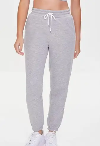 Forever 21  Basic Fleece Drawstring Joggers Pants Lilac Purple Size S NEW