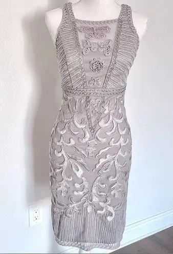 Sue Wong Nocturne Beaded and Embroidered Cocktail Dress