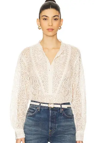 Ulla Johnson NWT Esme Blouse Top Ivory 4