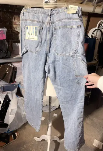 S. O. N. G. AUTHENTIC ORIGINAL DENIM CARPENTER 90s BOYFRIEND JEAN Blue Size 31