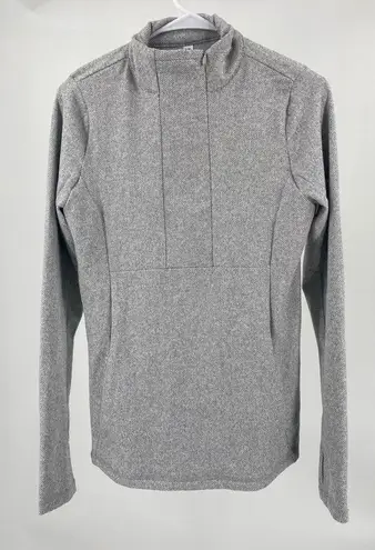 Kyodan  Lorelai mock neck half zip sweatshirt, gray size petite small‎