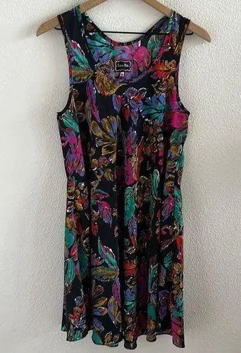 Roberta Oaks Hawaii Art To Wear Aloha Floral Dress Made in Hawaii Medium