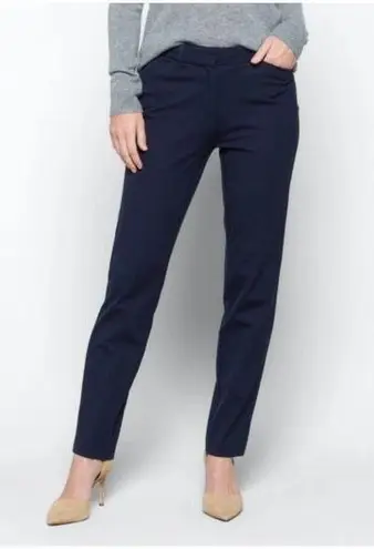 41HAWTHORN Pants SZ 16 Becca Midrise Straight Leg Navy Blue NWT Adjustable Hem