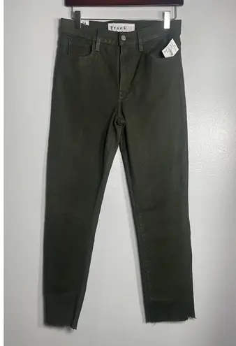 FRANK & EILEEN Cork Everyday Straight Leg Jeans Size 27 Olive Green NEW Wax Coat