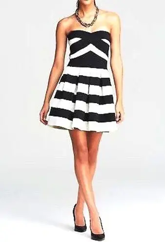 BCBGMAXAZRIA Black And White Dress Multiple Size L 20 79 Off Retail From Haley