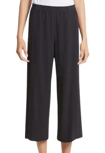 Helmut Lang Black Wide Leg Crepe Culottes Women’s Size XS