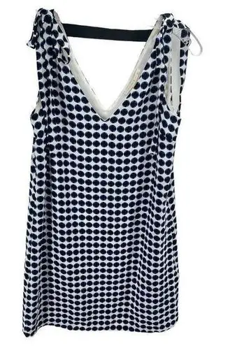 Cooper and Ella  Womens Tank Blouse Sleeveless Lined Top Black Blue Size XS