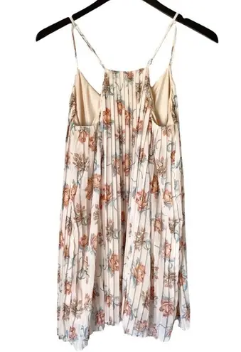 Lavender Brown 𝅺 Pleated Floral Slip Dress Small