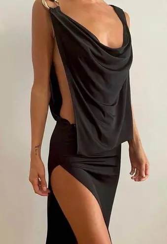 Rat & Boa - Josefa dress Designer brand: Josefa black Cowl Neck Maxi Dress Ring shoulder