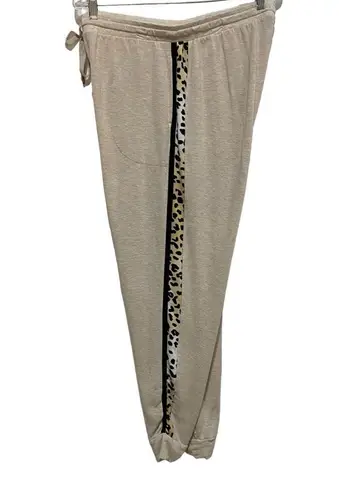 Sofia Vergara  Intimates Jogger Pants Loungewear Soft Modal Size Large Tan Pocket