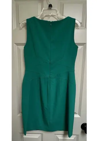 LAUREN RALPH LAUREN Sheath Dress Size 10P Petite Green Sleeveless Career NWOT