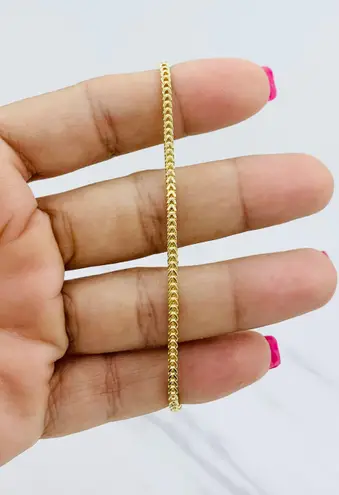 Real 10k solid Gold Women’s Franco Bracelet