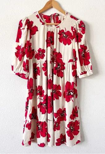 Ba&sh Robe Katia Floral Mini Dress in Red