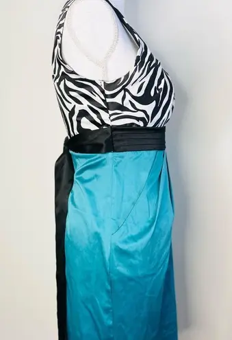 City Triangles City Triangle Formal Sleeveless Zebra Print Bodice Dress Size 3 Beautiful Combo