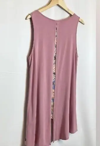 Matilda Jane Secret Garden Tunic Sleeveless Dusty Rose Split Back tank