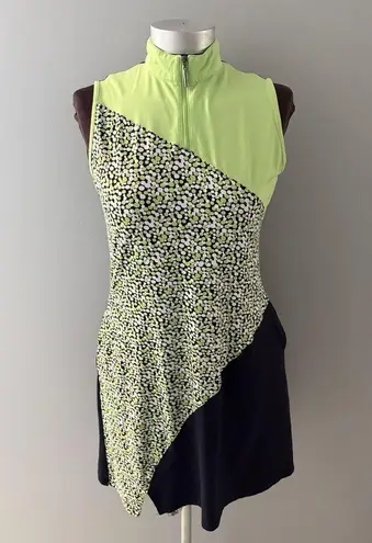 Sport Haley Dress Size S Lime Navy Wicking Golf Pickleball Tennis Pockets Blue