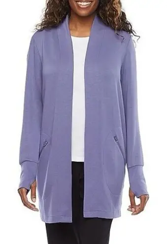 ✨Stylus Womens Long Sleeve Open Front Purple Sz XS Cardigan✨