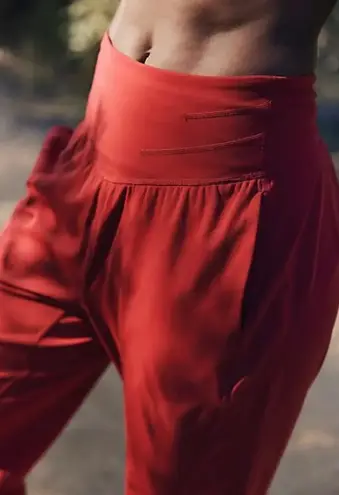 Free People Movement NWT FP Movement Never Better Structured Sweatpants In Crimson Sold Out on FP - Image 3