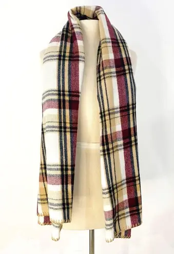 Woolrich plaid poncho