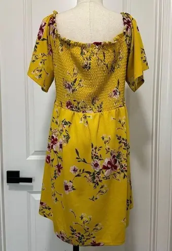 Xhilaration Plus size yellow dress baby doll style