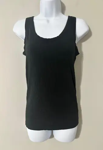 Cuyana Black Pima Cotton Modal Elastane Tank Top Size S Made in Peru