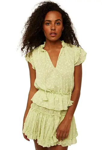 Sézane MISA LOS ANGELES Lilian Mini Drews, Honeydew Clip Dot, Large