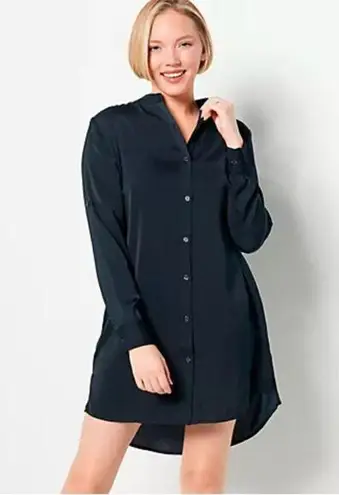 Summersalt Black The Short Effortless Shirt Dress Coverup Size Small
