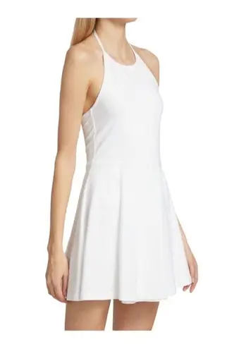 ATM Tennis Dress White Pima Cotton Halter Pickleball Preppy XS New