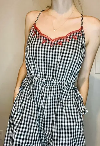 Lush Clothing Checkered Romper Shorts 