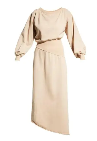 SER.O.YA. Elo Long Sleeve Fleece Sweater Dress, Camel, Large Brown