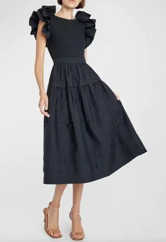 Ulla Johnson  Francine Dress in Noir‎ Size Small