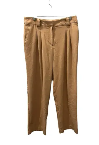 Maeve Anthropologie Wide Leg Beige Slacks Pants Size 12 Business Casual Women's