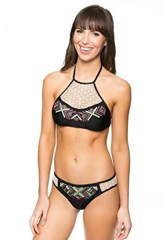 Ella Moss Dream Weaver Embroidered Netted Bikini Bottom